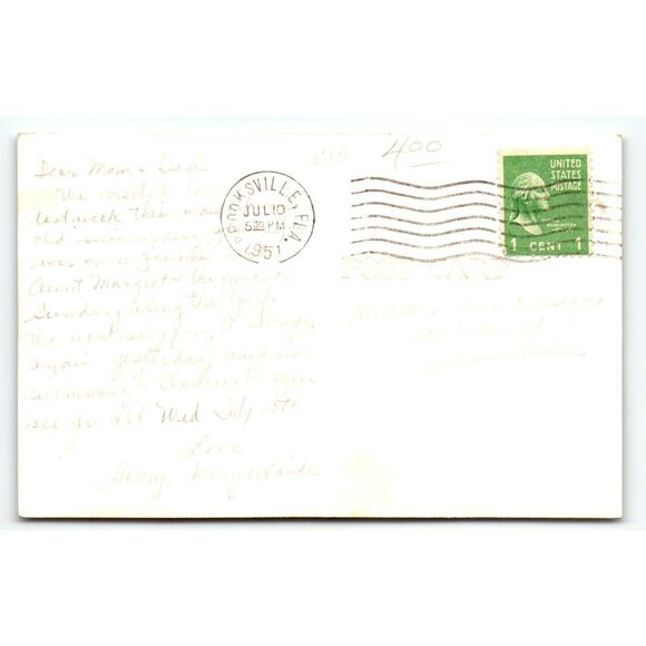 Weeki Wachee Mermaid Real Photo Florida Postcard Lady Feeds Fish Underwater RPPC - Picture 2 of 2